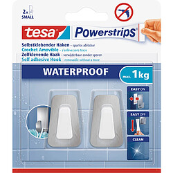 tesa Powerstrips Crochet WATERPROOF Small, métal/plastique ()