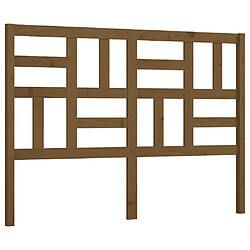 vidaXL Tête de lit Marron miel 126x4x104 cm Bois massif de pin