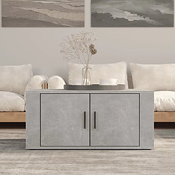 Maison Chic Table basse,Table Console Table d'appoint, Table pour salon Gris béton 80x50x36 cm Bois d'ingénierie -MN45907