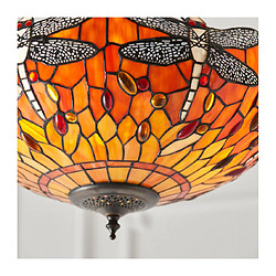 Acheter Interiors 1900 Suspension inversée 40 cm Dragonfly Flame, verre et métal