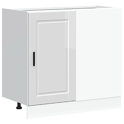 vidaXL Armoire de cuisine Porto blanc brillant bois ingénierie