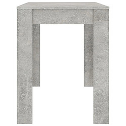 Maison Chic Table de salle à manger,Table à dîner Gris béton 120 x 60 x 76 cm Aggloméré -GKD98710 pas cher