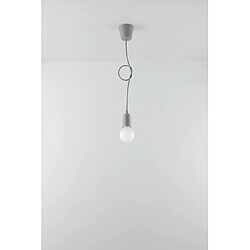 Avis Luminaire Center Suspension DIEGO PVC gris 1 ampoule