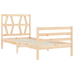 Acheter vidaXL Cadre de lit sans matelas 100x200 cm bois massif