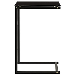 Avis Maison Chic Table d'appoint | Table Basse Noir 40x40x60 cm Verre trempé -GKD27722