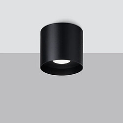 Sollux Downlight rond minimaliste monté en surface noir 1x GU10