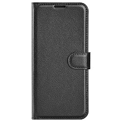 Etui en PU texture litchi avec support, noir pour votre Nokia G11/G21