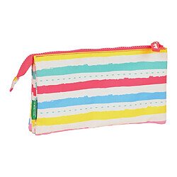 Avis Trousse d'écolier Benetton Rayitas Multicouleur (22 x 12 x 3 cm)