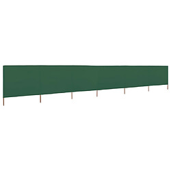 vidaXL Paravent 6 panneaux Tissu 800 x 80 cm Vert