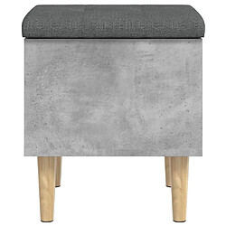 Maison Chic Banc de rangement | Meuble de rangement d'Entrée | Coffres d'Intérieur gris béton 42x42x46 cm bois d'ingénierie -MN26312 pas cher