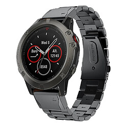 Acheter Bracelet en métal chaîne à maillons noir pour votre Garmin Fenix 5X