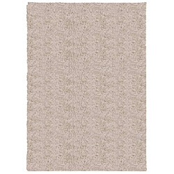 vidaXL Tapis shaggy PAMPLONA poils longs moderne beige 120x170 cm