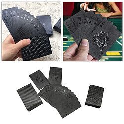 Cartes à Jouer En Plastique Noir Imperméable Créatif Jeux De Cartes Poker 87x57mm Style 2 pas cher