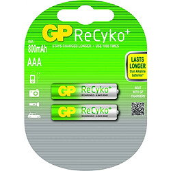 GP Blister de 2 piles rechargeables Recycko AAA 1,2 V