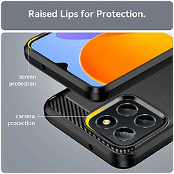 Avis Htdmobiles Coque pour Huawei Honor X8 5G / X6 / X6a / 70 Lite - housse etui silicone gel carbone + film ecran - NOIR