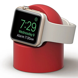 Wewoo Support en silicone à base ronde rétro pour Apple Watch rouge