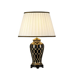 Elstead Lighting Lampe de table Taipei Céramique Noir et Or