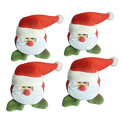 4pcs noël chaise pied couverture pied manche protecteur xmas decor santa