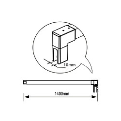 Aica Sanitaire Porte de Douche 130x200cm pas cher