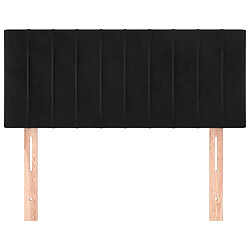 Avis Maison Chic Tête de lit moderne pour chambre - Décoration de lit Noir 80x5x78/88 cm Velours -MN14169