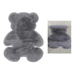 Acheter Tapis Doux, Tapis De Forme D'ours De Tapis Shaggy Antidérapant Pour Le Canapé De Plancher De Chambre à Coucher Gris 45x60cm