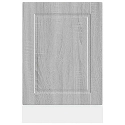 Avis vidaXL Panneau de lave-vaisselle Porto sonoma gris 45x1,5x67 cm