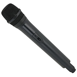 Accessoires de microphone sans fil en plastique classique faux jouet de poche micro noir