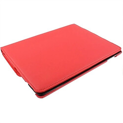 Wewoo Smart Cover rouge pour nouvel iPad 3 / 2, Étui en cuir PU rotatif de 360 degrés avec fonction veille / réveil et support pas cher