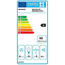 Hotte standard Mepamsa EDEN 90 Blanc