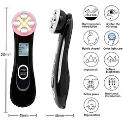 Chrono Dispositif de beauté de dispositif à ultrasons, dispositif facial multifonctionnel de la beauté 5in1, solvant anti-vieillissement anti-vieillissement de machine de Blackhead de machine de masseur pour