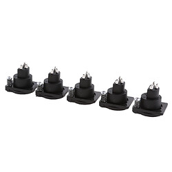 Acheter 5pcs Adaptateur Connecteur de Châssis de Montage Femelle XLR à 3-broches