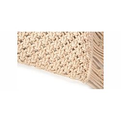 ICONIK INTERIOR Coussin de style boho Bali - Housse et Rembourrage inclus - Sefira Crème pas cher