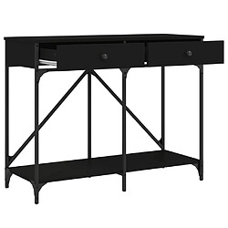 Acheter vidaXL Table console noir 100x39x78,5 cm bois d'ingénierie