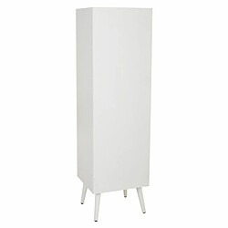 Armoire Alexandra House Living Argenté white wedding Bambou Bois MDF 37 x 139 x 40 cm pas cher