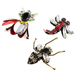 Acheter 7 Pièces / Set Abeille Libellule Sequins Strass Applique Patch Embellissements