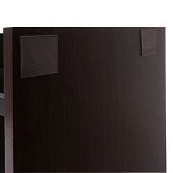 Avis Decoshop26 Bibliothèque étagère autoportante meuble de rangement structure 3D 183x80cm 5 niveaux marron foncé métal noir 04_0001322