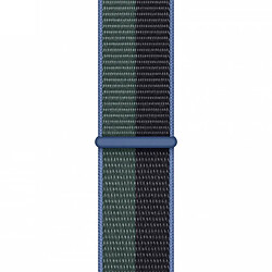 Sport Loop bracelet pour Apple Watch Series 1 á 9 / SE (38/40/41 mm) | Series 10 (42 mm) - Midnight/Eucalyptus