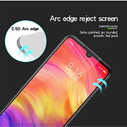 Wewoo Film de verre trempé plein écran 9H 2.5D pour Xiaomi Redmi Note 7 (Noir)