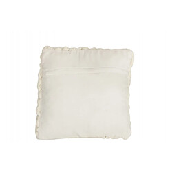 Dansmamaison Coussin Tricote Carre Acrylique Blanc