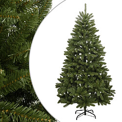 vidaXL Sapin de Noël artificiel à charnières avec support vert 210 cm