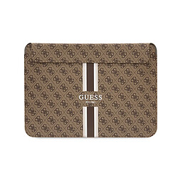 Guess Maroquinerie Guess Housse Magnétique pour Ordinateur 16 pouces Imprimé 4G Modèle Stripe Marron