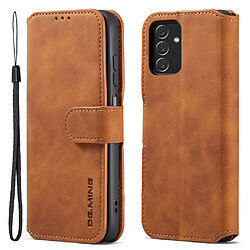 Etui en PU DG.MING style rétro avec support marron pour votre Samsung Galaxy A13 4G