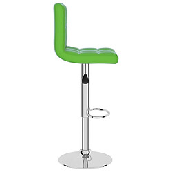 Avis vidaXL Tabouret de bar Vert Similicuir