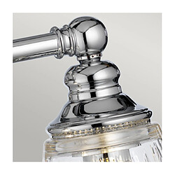 Avis Elstead Lighting Applique murale salle de bains Keynes Acier,verre taillé transparent Chrome poli