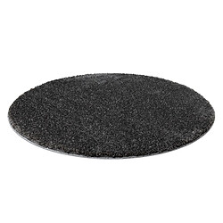 RUGSX Tapis de salle de bain SYNERGY cercle, glamour, antidérapant, doux - lurex gris cercle 100 cm