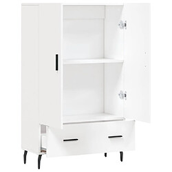 Acheter vidaXL Buffet haut blanc 69,5x31x115 cm bois d'ingénierie