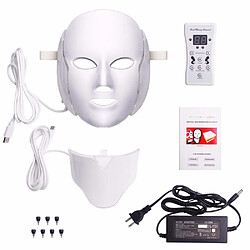 Acheter Justgreenbox 7 Colors Led Facial Mask Korean Acne Neck Beauty Therapy Machine Light - 32880600969-EU-Plug-w