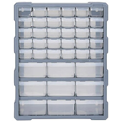 vidaXL Organisateur multi-tiroirs avec 39 tiroirs 38x16x47 cm