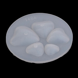 Acheter moule de moule de cabochon en forme de dôme de silicone pour les bijoux en résine faisant le coeur