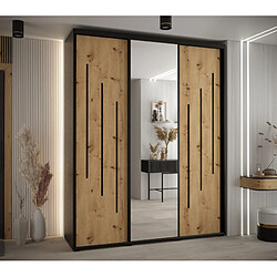 Abiks Meble Armoire DAVOS 9 À Portes Coulissantes 235,2/190/45 3 Portes